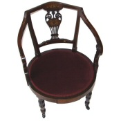 Edwardian inlaid armchair