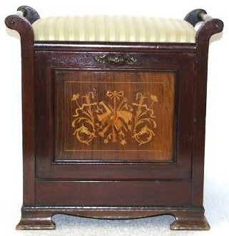 Antique piano stool