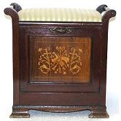 antique piano stool