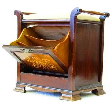 Antique piano stool