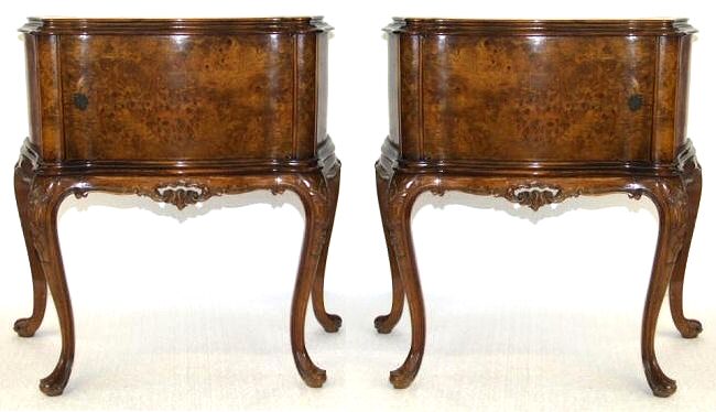 Antique pair of bedside tables