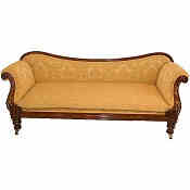 William the fourth scroll end sofa