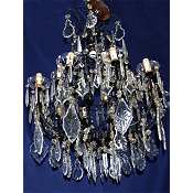 Large victorian 16 bulb chandelier