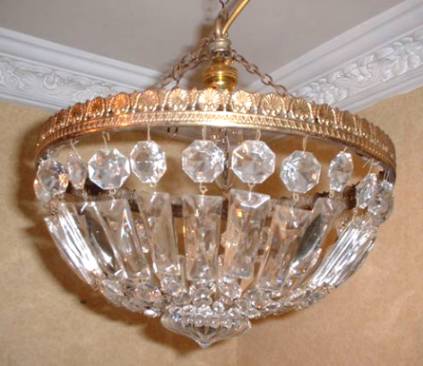 20th century purse chandelier