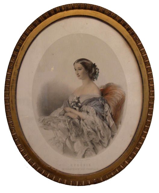 A beatufiul Victorian Lithograph of Eugenie
