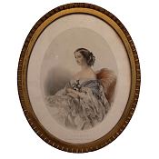 Victorian Lithograph of Eugenie