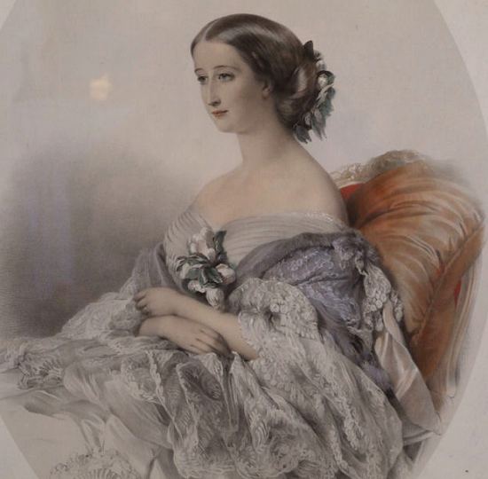 A beatufiul Victorian Lithograph of Eugenie
