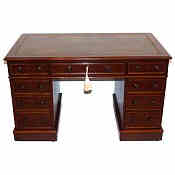 victorian mahogany pedestal desk