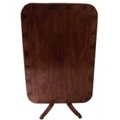 Regency mahogany crossbanded breakfast table