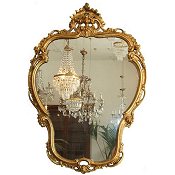 Italian Louix XV style Giltwood mirror