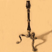 Elegant Edwardian Chrome Pullmans Table Lamp