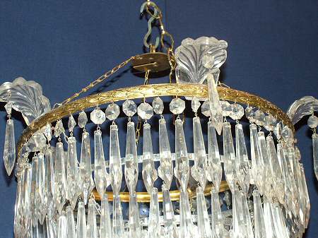Antique pair chandeliers