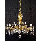 Italian LXV style large antique chandelier