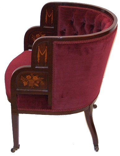 Inlaid antique chair