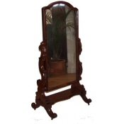Victorian cheval mirror