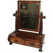 Antique toilet mirror