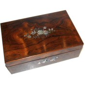 Victorian rosewood writing slope