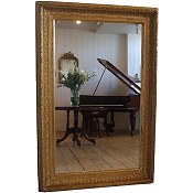 large Victorian gilt mirror
