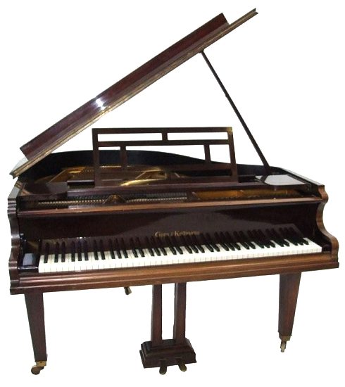 Sur Formular Socialista Antique baby grand piano by Gors and Kallmann of Berlin