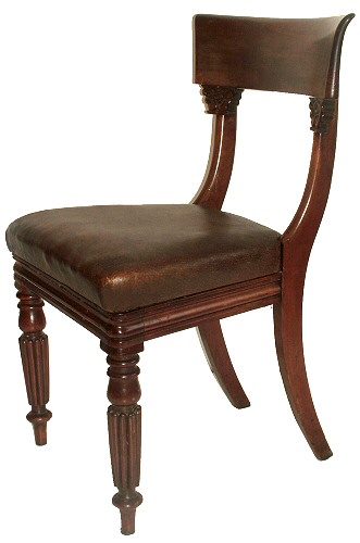 Antique set of four chairs