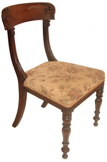 Antique set of four dining chairs