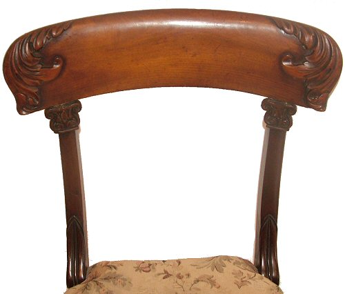 Antique set of four dining chairs