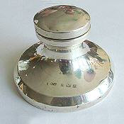 Antique silver Inkwell