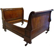 Antique 19th Century French Sleigh Bed