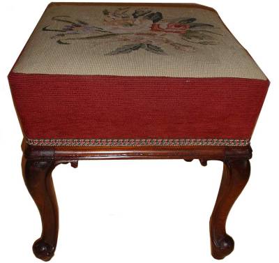 A pretty Rosewood footstool circa 1865