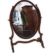 Antique toilet mirror