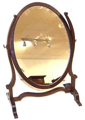 Antique Mahogany Dressing Table Mirror