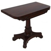 William  1V rosewood card table