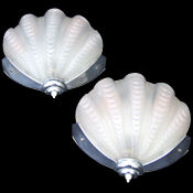 Shell Art Deco Wall Lights