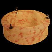 A Mottled Pink Deco Lampshade